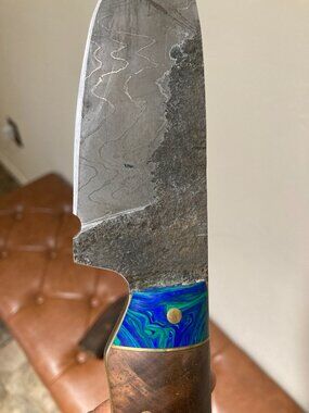 Custom Damascas Steele Camp Knife by Stono Knife Works